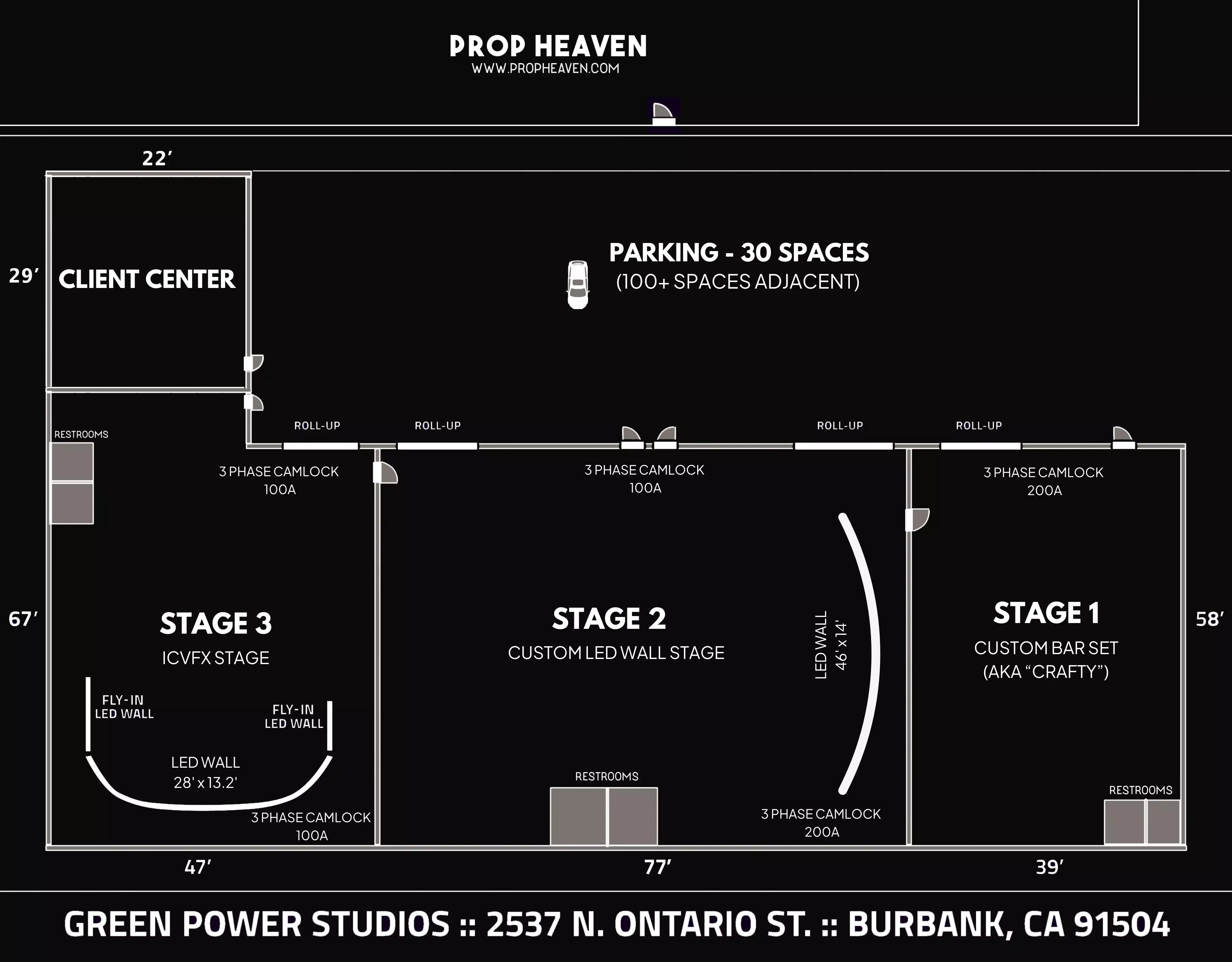 Green Power Studio Layout